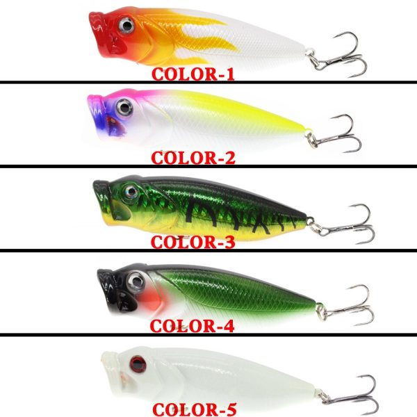 ⁦1 قطعة جودة الهائل Plopper 8 سنتيمتر 15.5g أعلى المياه بوبر الصيد إغراء الصلب الطعم Wobblers الدورية الذيل لينة الصيد معالجة⁩ - الصورة ⁦3⁩