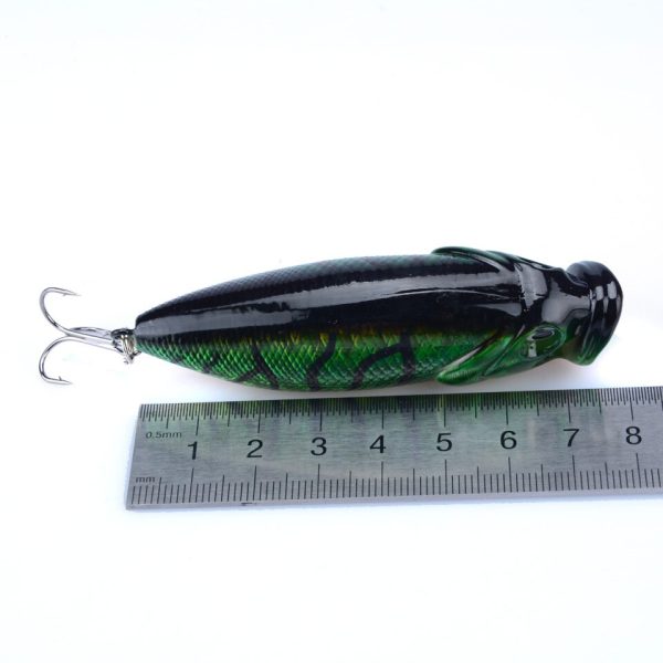 ⁦1 قطعة جودة الهائل Plopper 8 سنتيمتر 15.5g أعلى المياه بوبر الصيد إغراء الصلب الطعم Wobblers الدورية الذيل لينة الصيد معالجة⁩ - الصورة ⁦6⁩